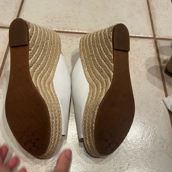 Kate Spade Cream Wedge Espadrilles - Picture 6 of 6